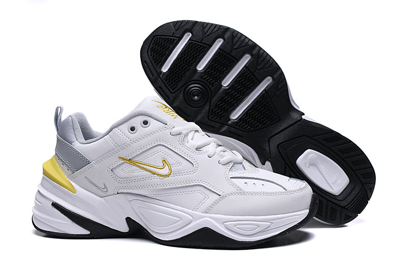 2020 Nike M2K Tekno White Yellow For Women